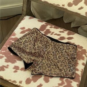 Cheetah Sequin Mini Shorts